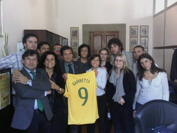Antonio Gambetta Vianna con la maglia del Brasile