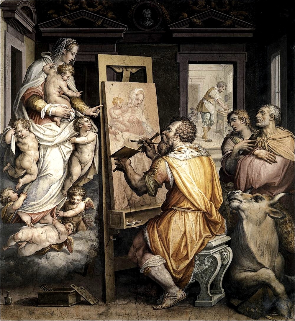 Giorgio Vasari - San luca dipinge la vergine