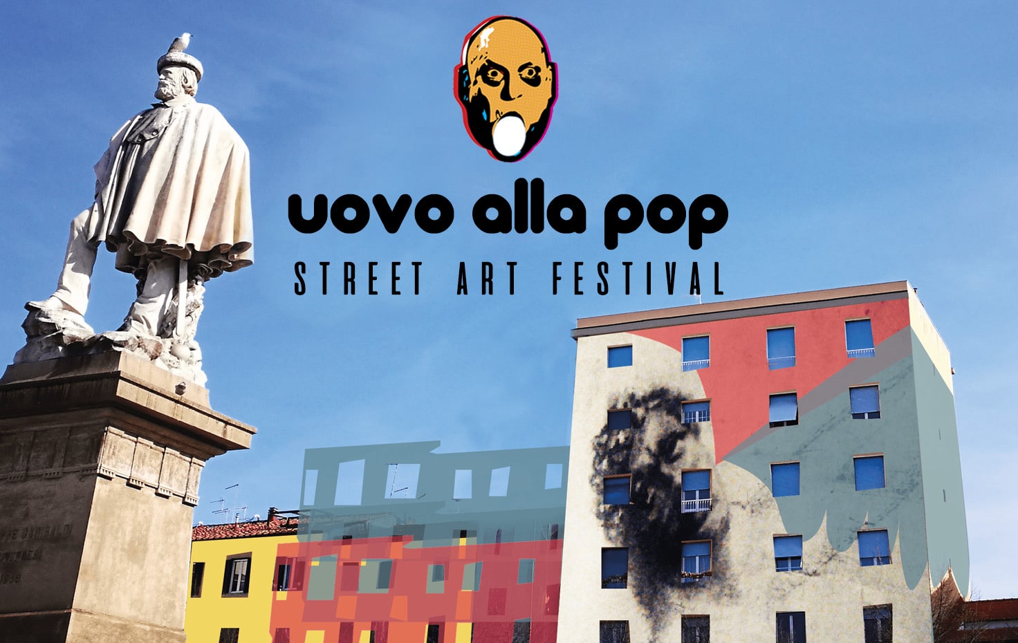 Uovo alla pop street art festival